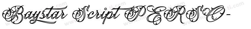 Baystar Script PERSO字体转换